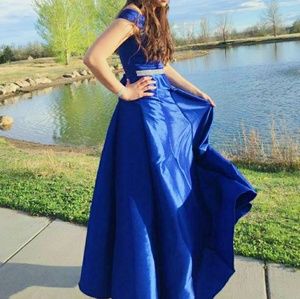 Royal blue prom dress